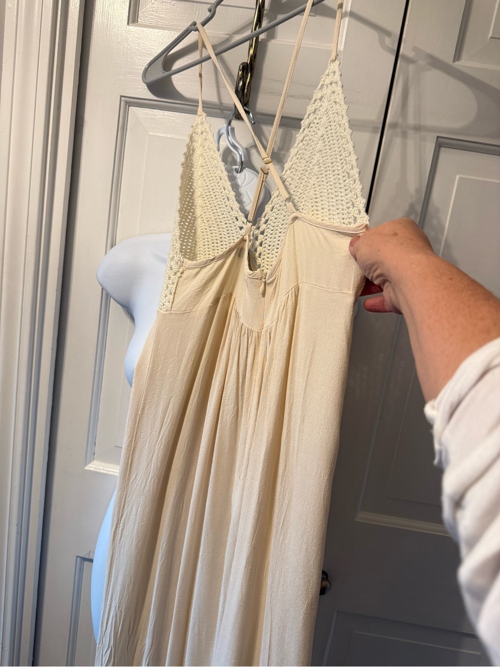 Ark & Co Cream Crochet-Top Maxi Dress - Picture 4 of 7